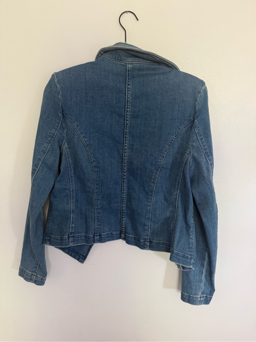 L’AGENCE Blazer Wayne Double Breasted in Provo Blue Denim - Picture 7 of 7
